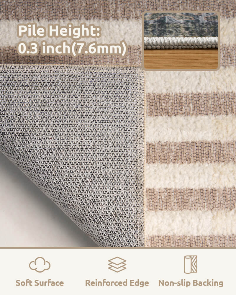 Modern rug designed for effortless integration into daily life