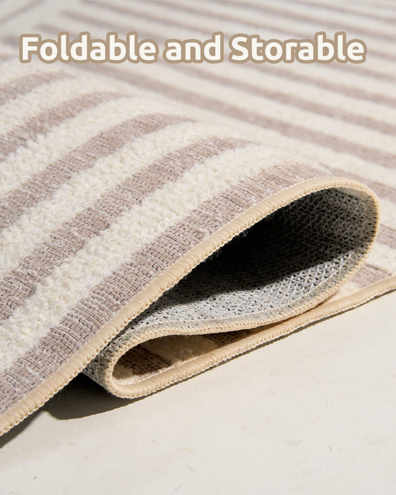 Washable modern rug built to simplify everyday cleaning
