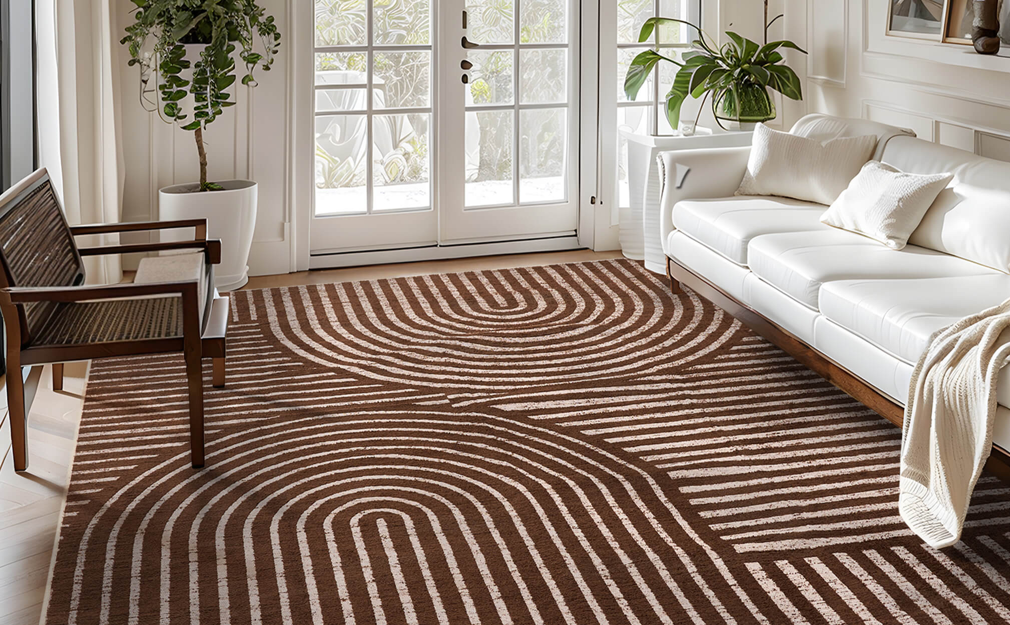 Modern rug designed to complement minimalist interiors