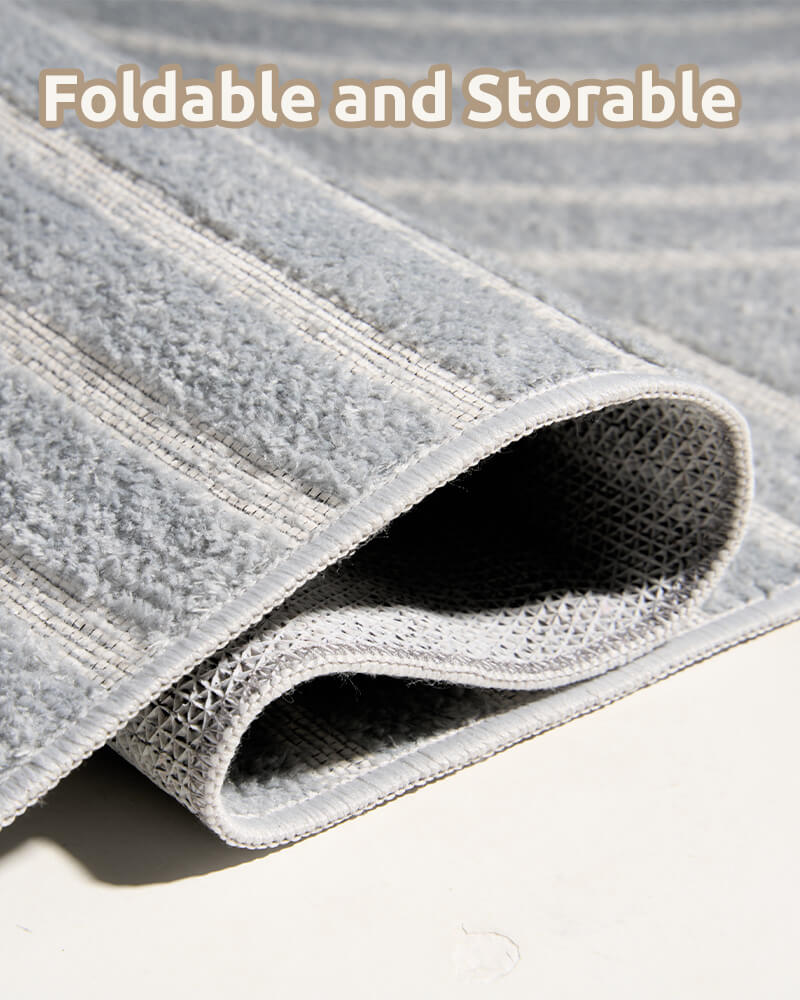 Minimal modern area rug supporting everyday family routines