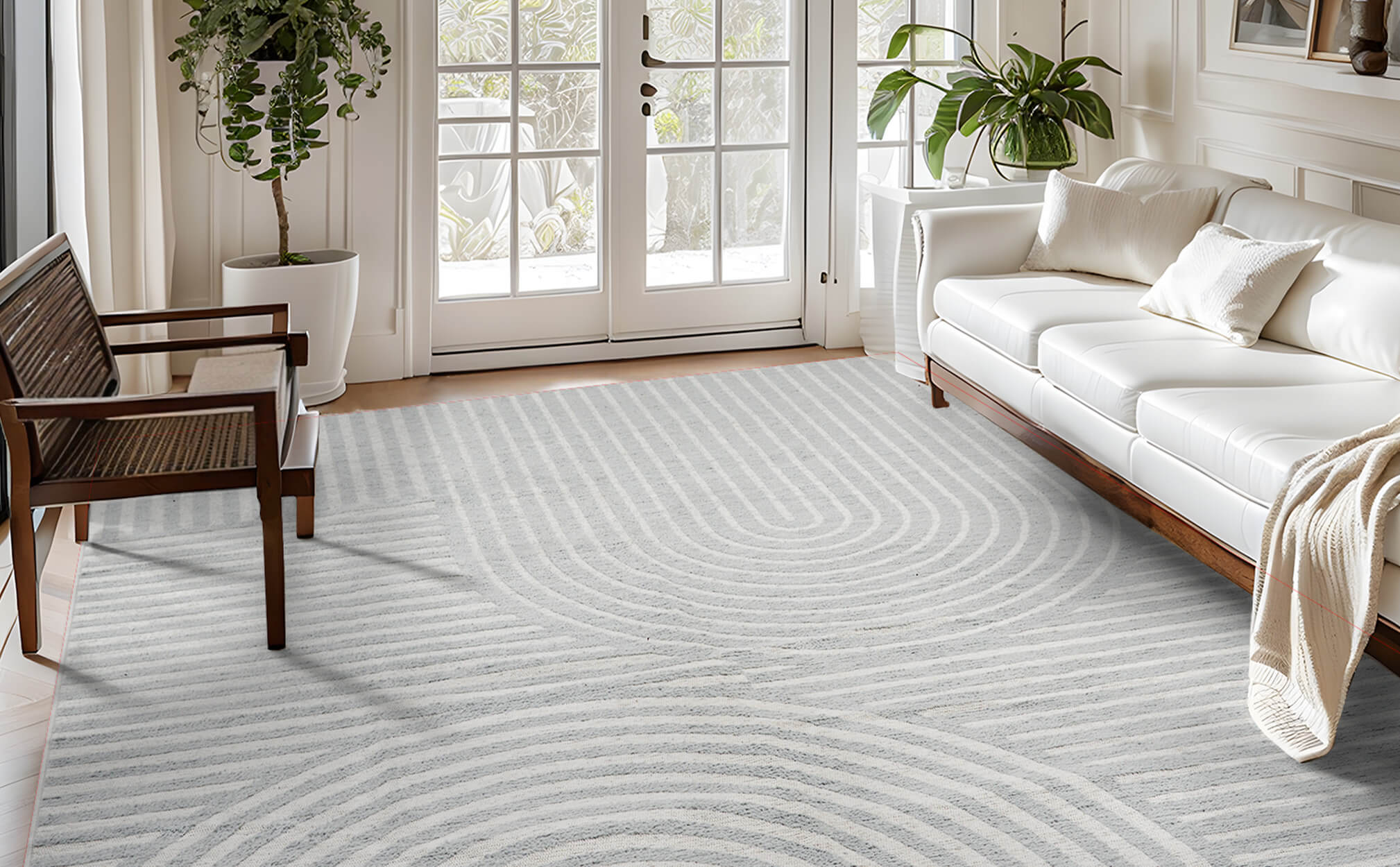 Modern washable area rug for homes with active lifestyles