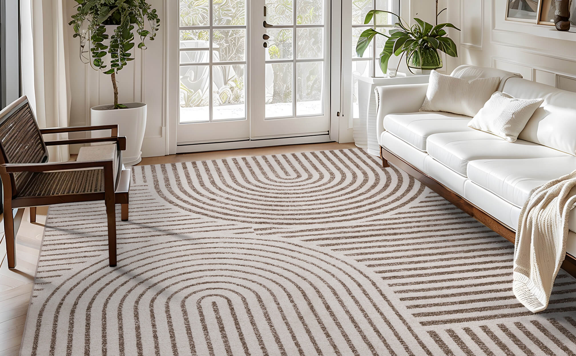 Soft-touch modern rug made for family-friendly interiors