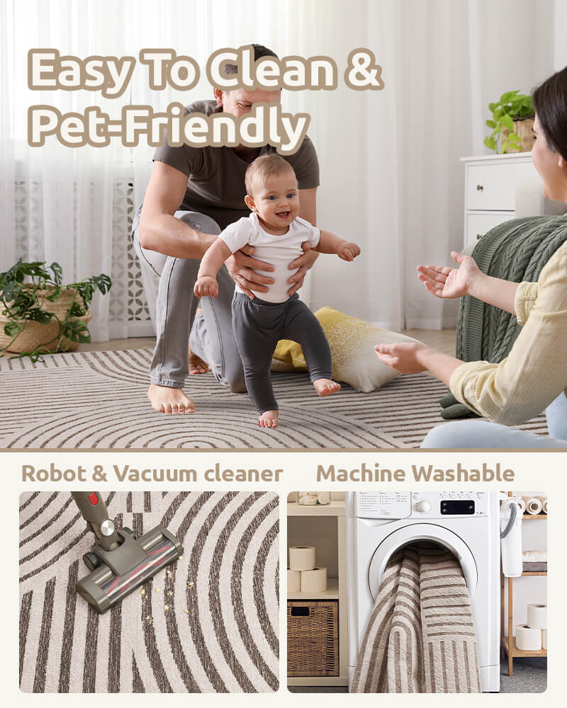 Practical modern rug designed for consistent daily use