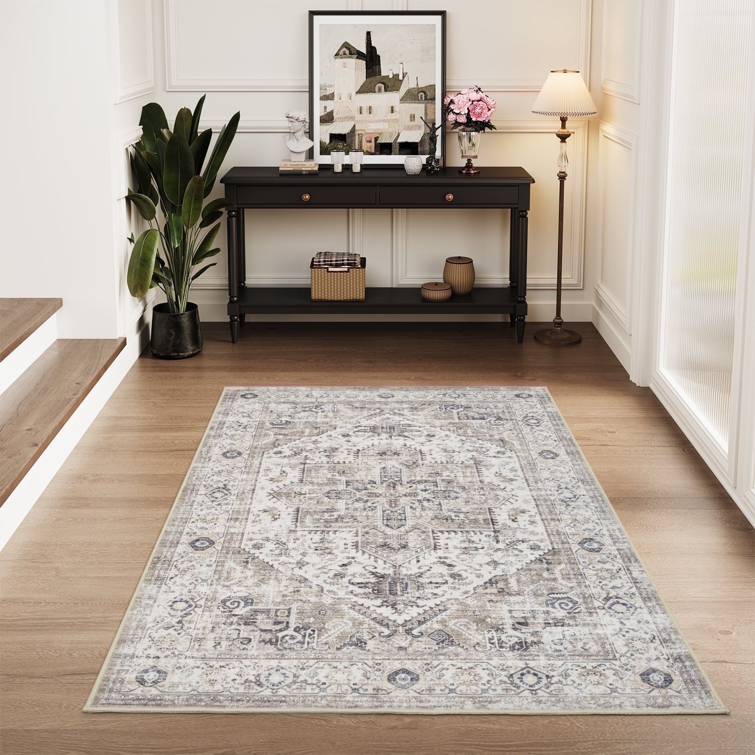Vintage Medallion Area Rug