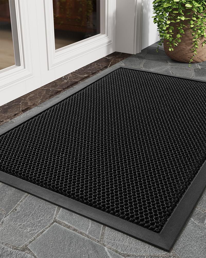Entryway mat designed for pet and family friendly homes