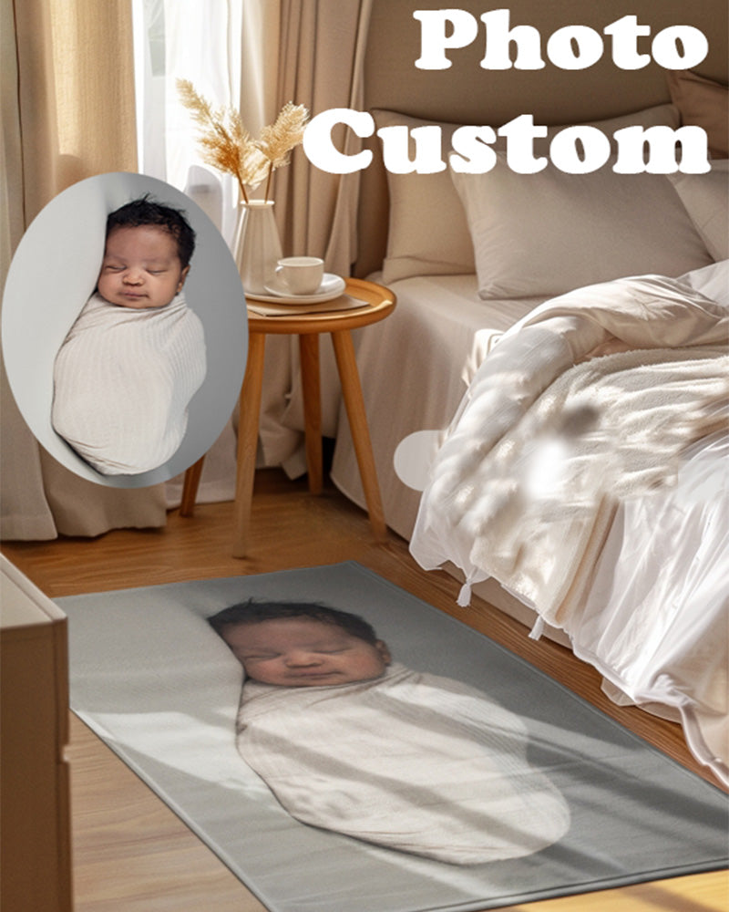 Flannel bath mat, waterproof, machine washable, soft and cozy