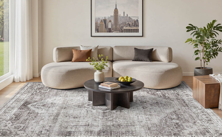 Vintage style rug designed for lived-in interiors