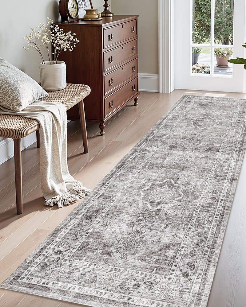 Vintage rug crafted for cozy and welcoming rooms