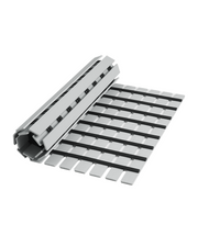 Heavy duty rubber bath mat with textured anti slip base that stays stable without suction cups