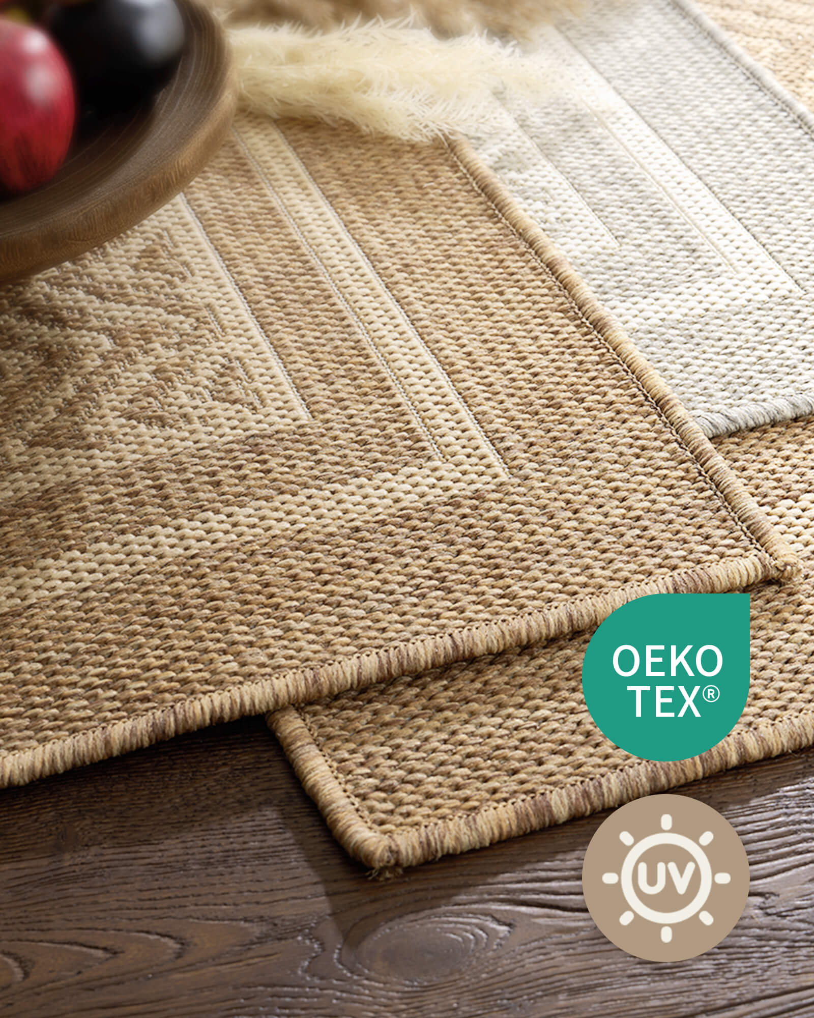 Waterproof indoor outdoor rug ideal for pet friendly homes and outdoor use