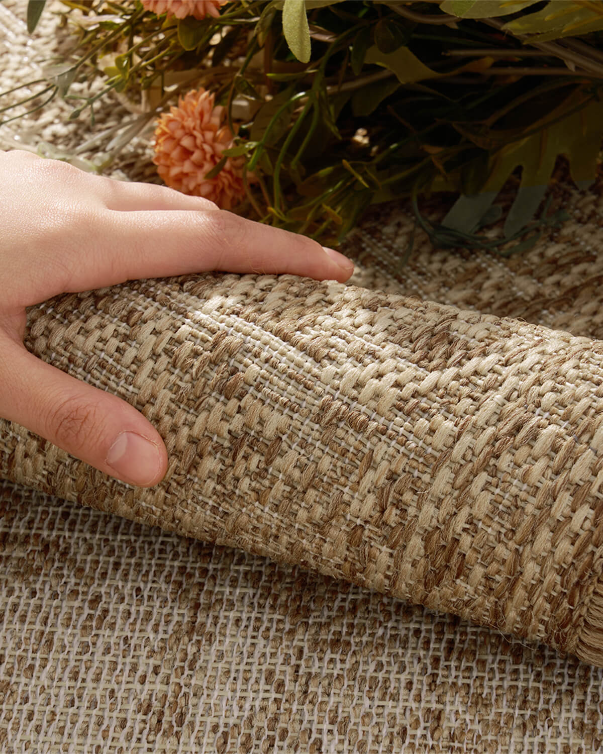 Indoor outdoor rug combining soft comfort and versatile design for modern homes