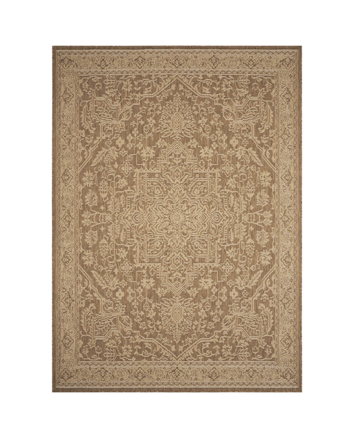 This indoor outdoor rug is a useful layer for a patio or pool area, where weather resistance and quick drying help keep the space comfortable.