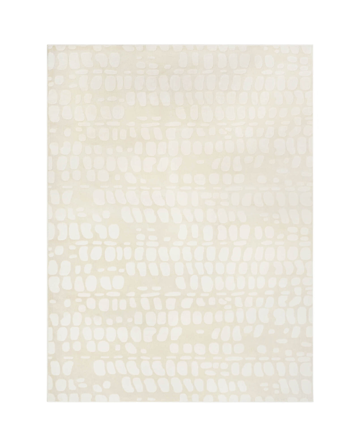 An ivory premium Wilton jacquard area rug features a raised pebble-inspired pattern, sculptural tonal texture, and refined woven depth for luxury living rooms, elegant bedrooms, and designer-inspired home decor.