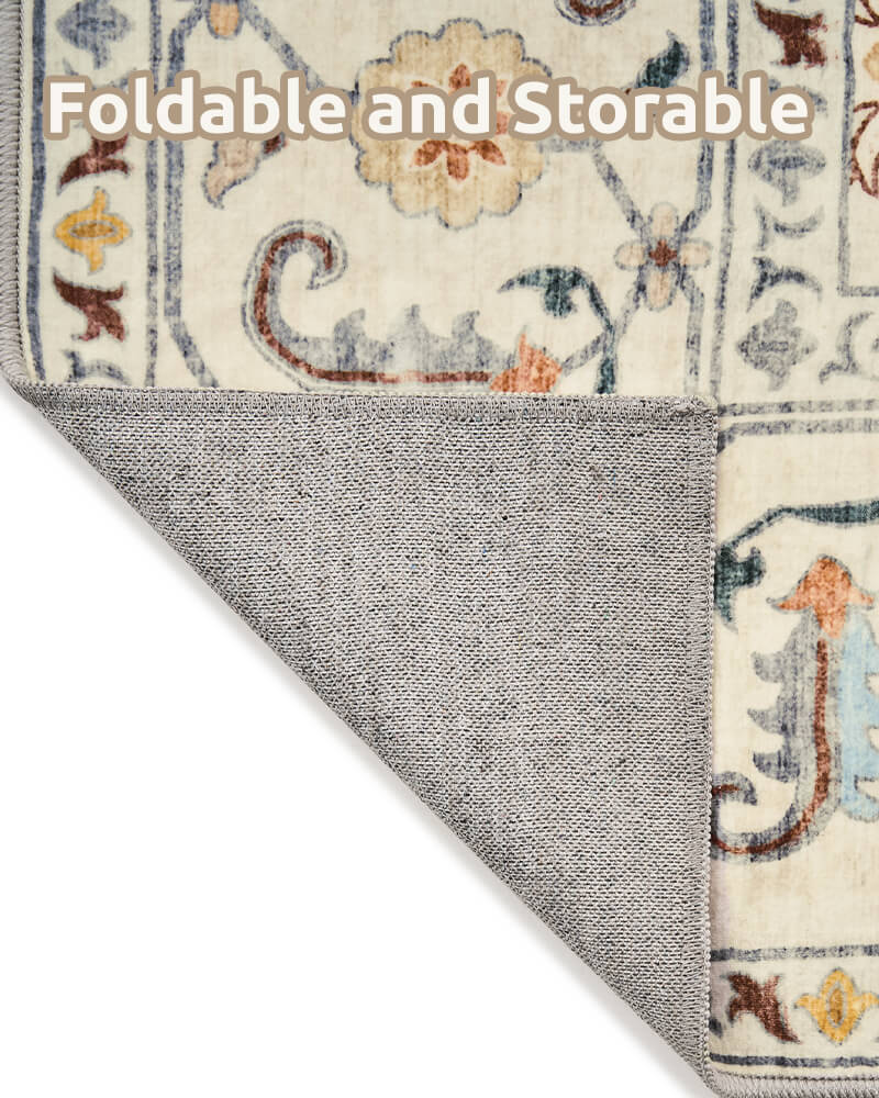 Classic-inspired vintage area rug offering comfort and durability
