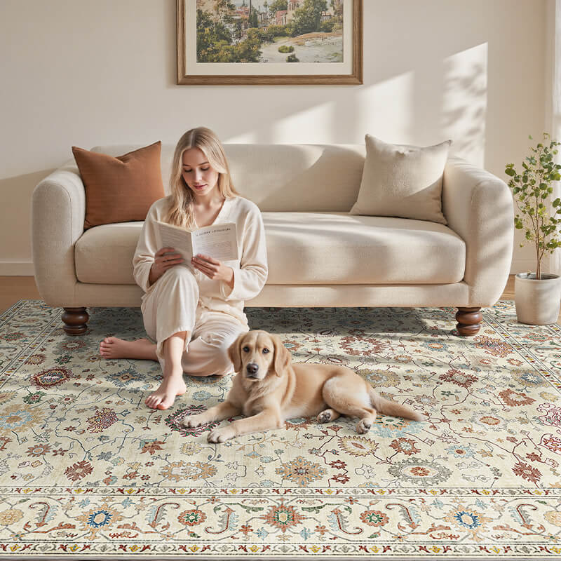 Classic vintage rug created for warm and inviting interiors