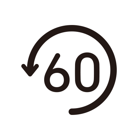 60 days return policy logo