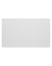 Loofah bath mat designed to stay dry and hygienic between uses