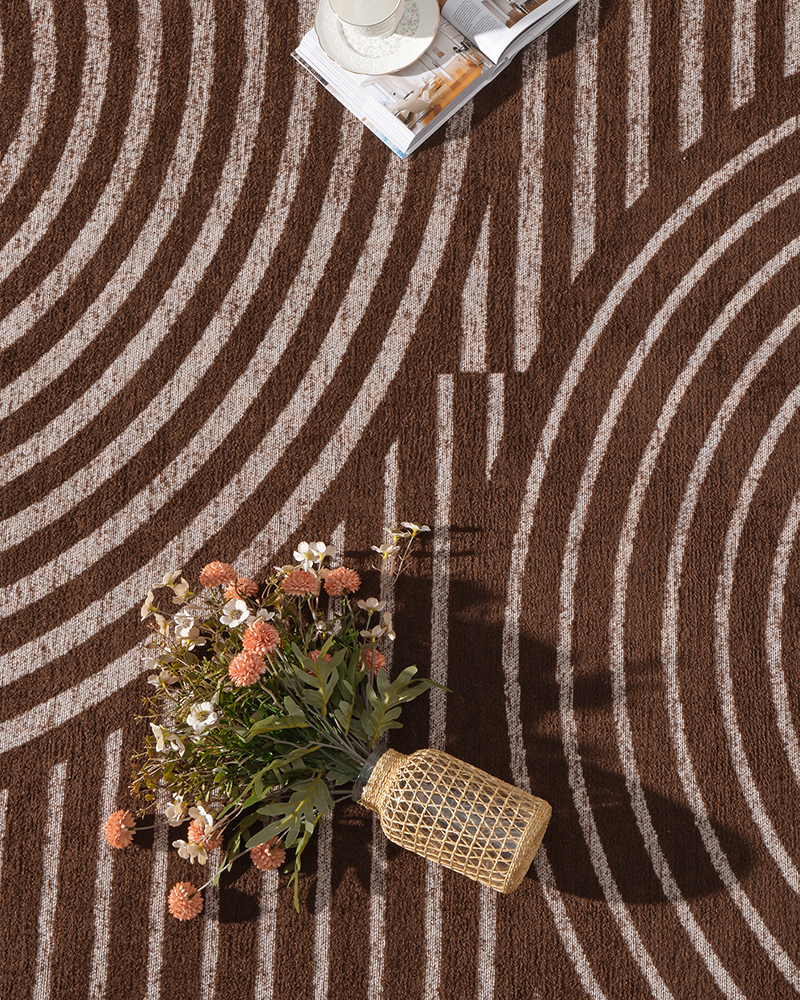 Low pile washable area rug surface designed for easy cleaning and daily maintenance#Size_2' x 6'