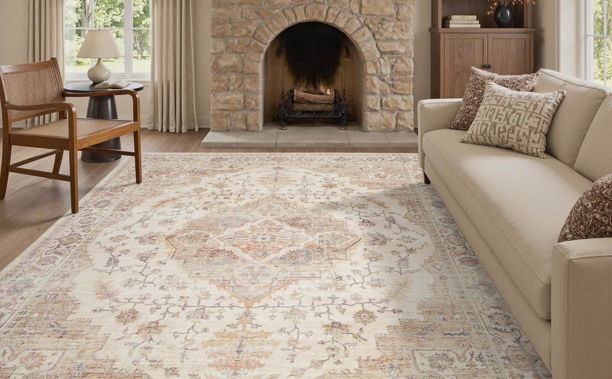 Relaxed Rugs Boho Cozy Washable Rug | Family Safe & Easy-Clean | MontVoo Rugs ...