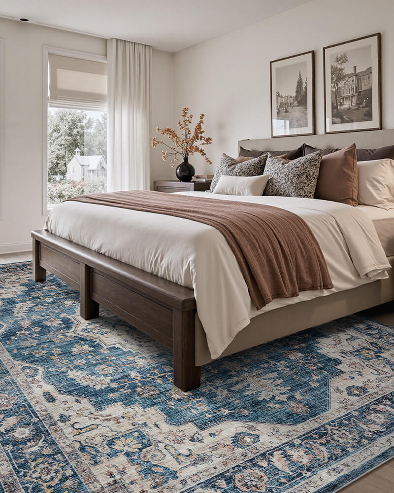 Soft boho rug crafted for comfortable home moments