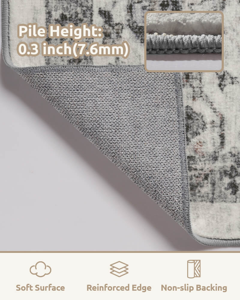 Bohemian rug created for a calm, cozy atmosphere