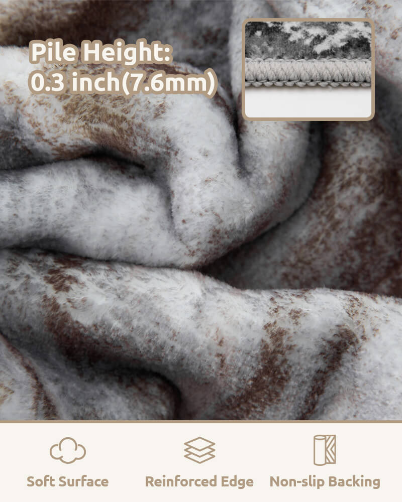 Practical modern area rug that balances comfort and durability