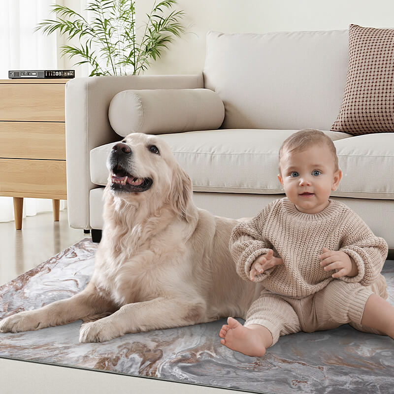 Modern rug designed to support active family lifestyles