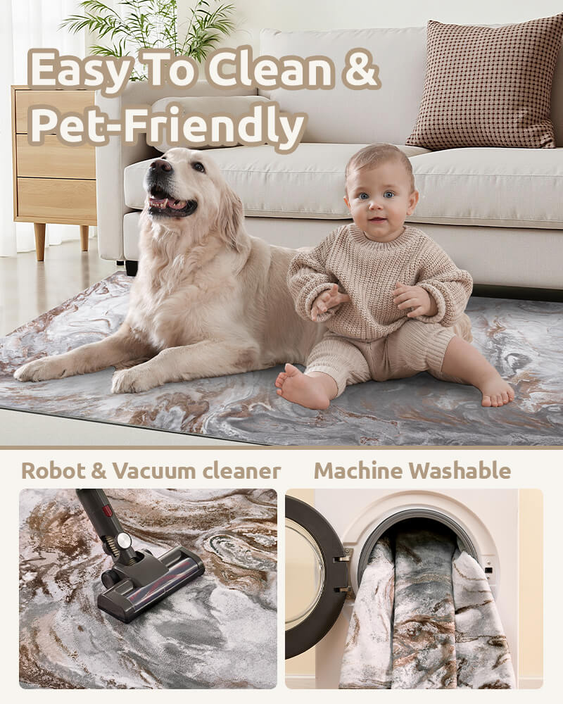 Modern rug designed to support active family lifestyles