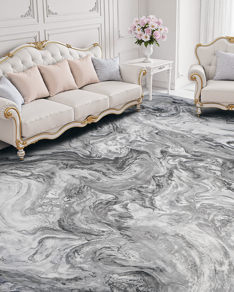 Modern rug with a minimal look for everyday spaces