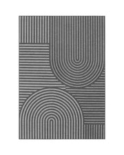 Minimalist abstract linear area rug designed for modern homes with clean lines and soft texture