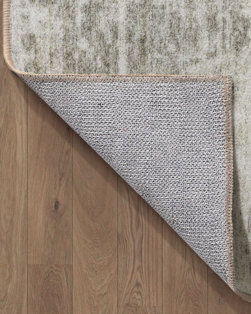 MontVoo soft and warm neutral area rug, safe for children and pets, perfect for bedroom floors.