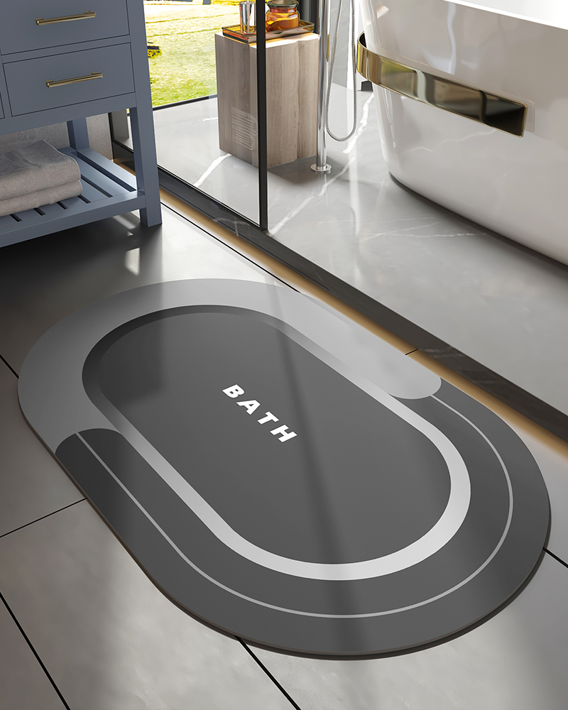 Super absorbent quick dry bathroom rug from MontVoo, keeps your floor clean and dry.