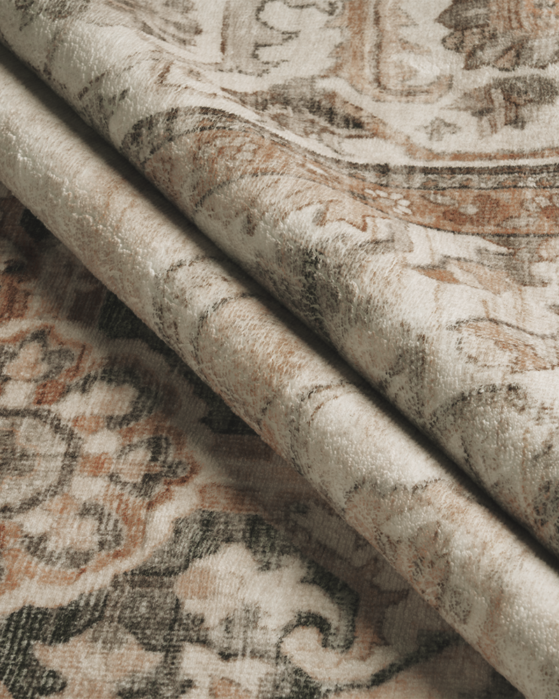 MontVoo soft and warm floral area rug for bedroom, non-slip backing ensures safety.