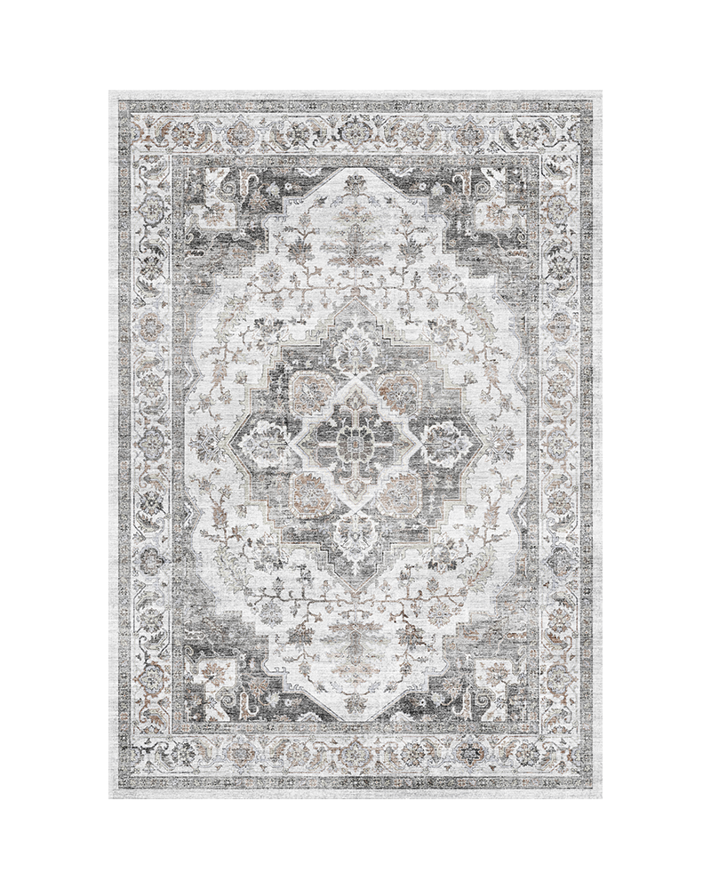MontVoo soft farmhouse floral rug, durable and non-slip, ideal for bedrooms.