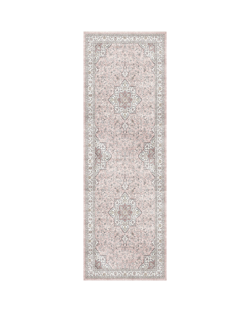 MontVoo floral vintage area rug, non-slip backing, perfect for bedroom and living room safety