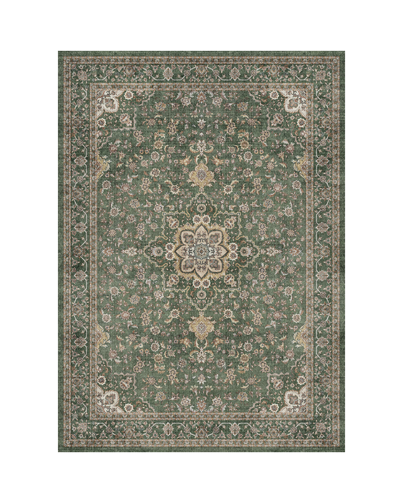 MontVoo floral vintage area rug, soft and warm, suitable for bedroom and dining room.