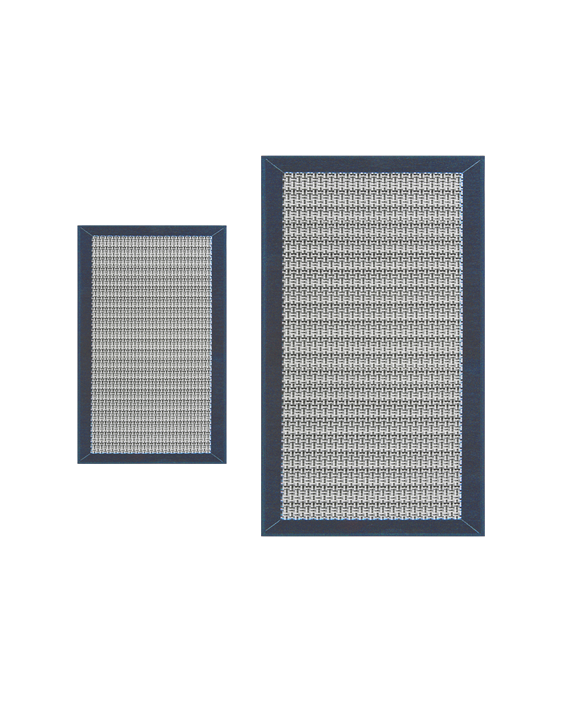 Stylish washable flat weave kitchen rug set for modern kitchens.