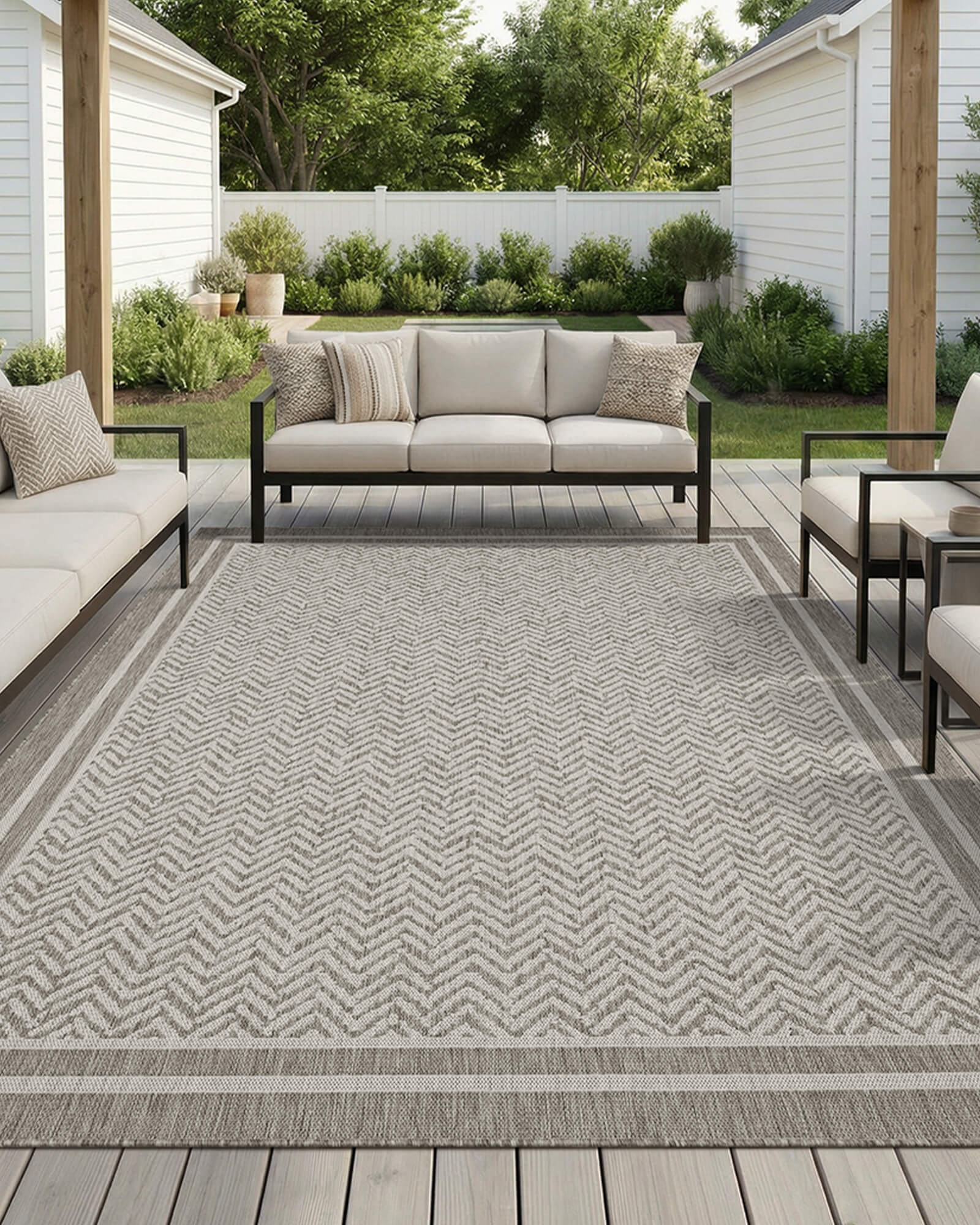 montvoo loom gray indoor outdoor rugs for patio