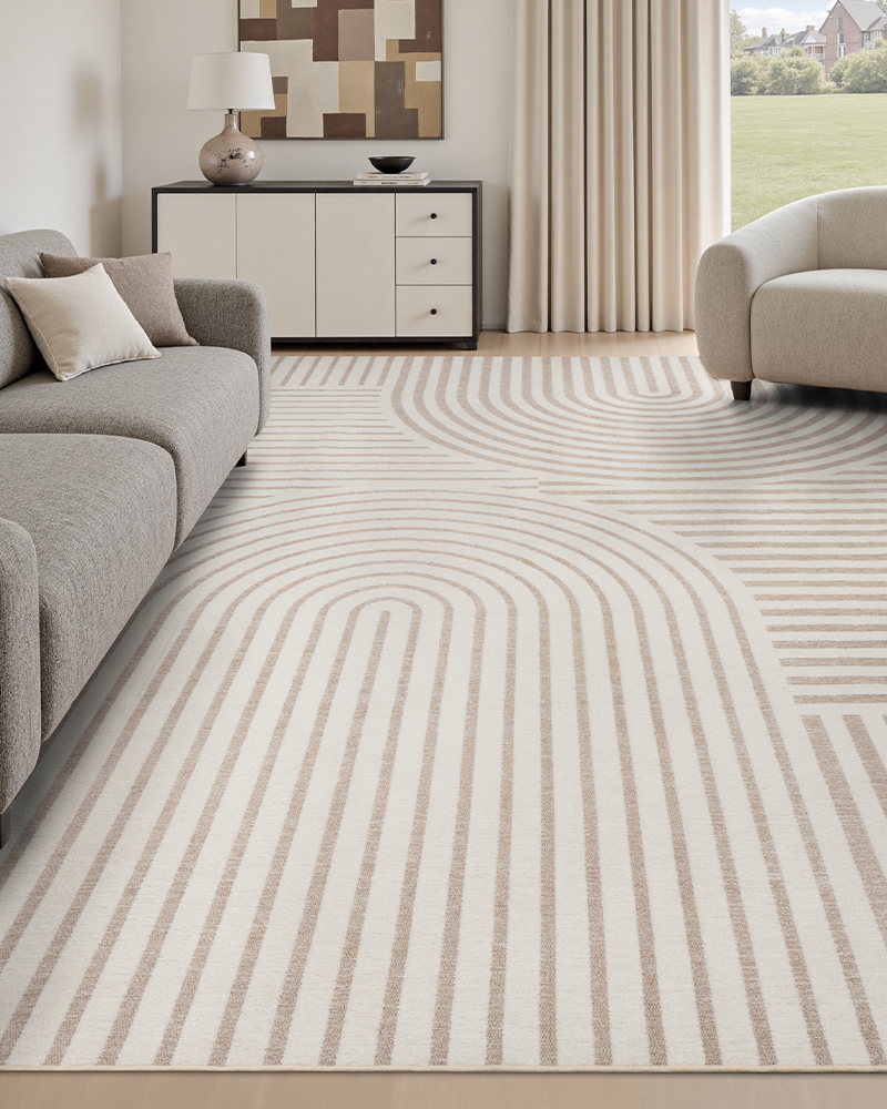 MontVoo modern area rug, soft and cozy, perfect for bedroom and office spaces.
