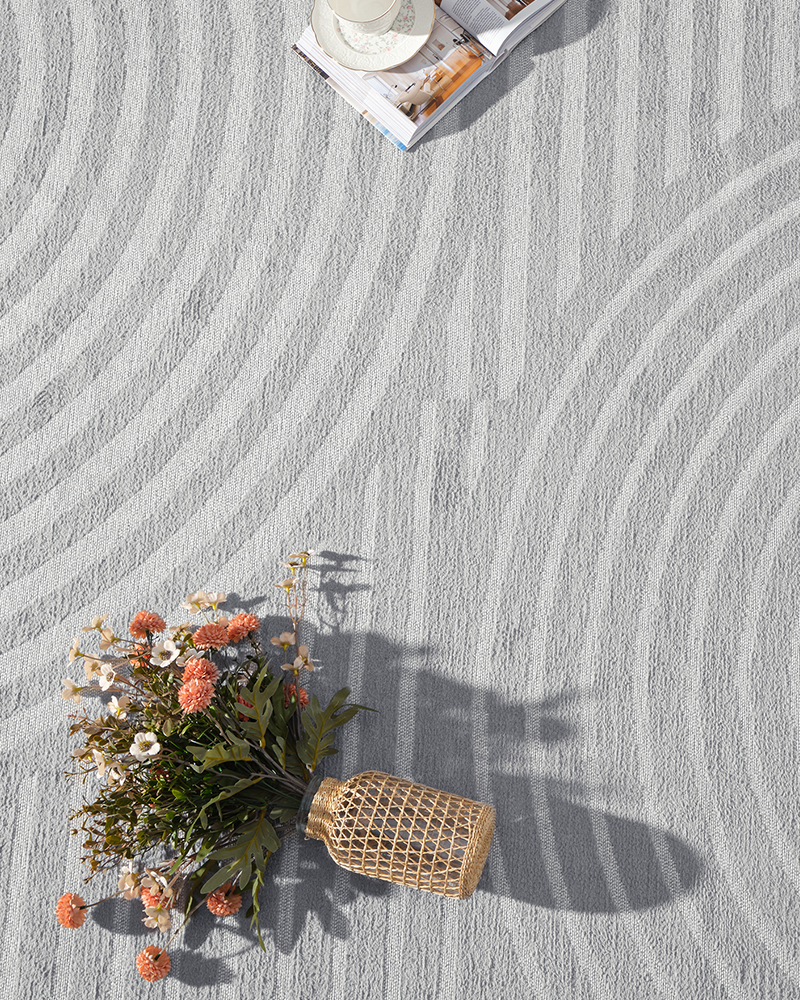 MontVoo modern area rug, soft and warm, perfect for dining and office areas.