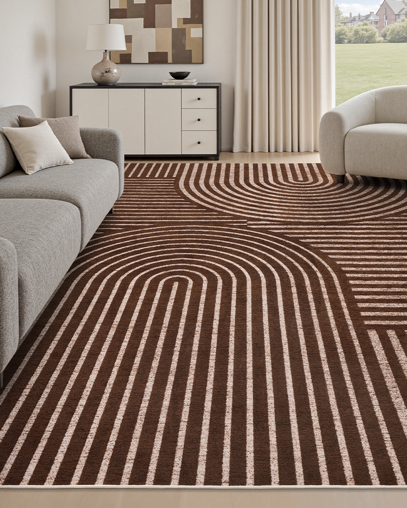 MontVoo and modern area rug, washable and durable, perfect for office or study room.