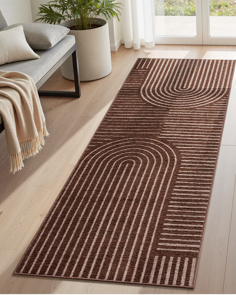 Pet friendly washable runner rug made for family homes and daily comfort