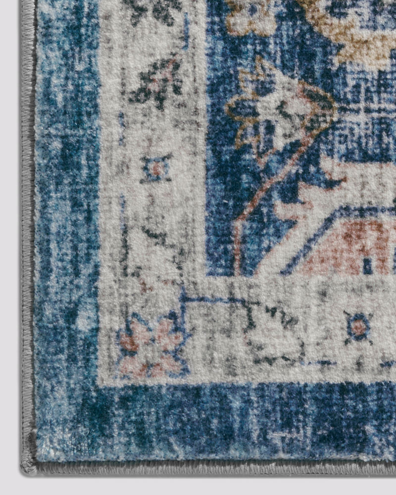 MontVoo floral medallion area rug, cozy farmhouse style for bedrooms and living spaces.