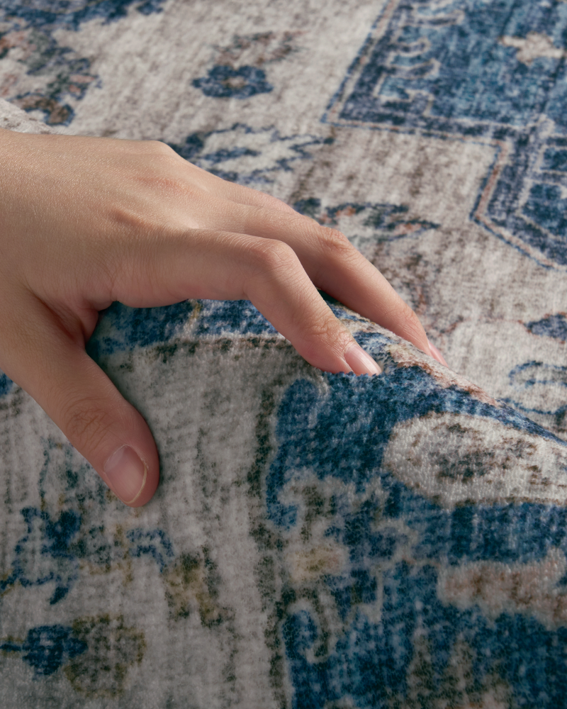 MontVoo soft floral vintage area rug brings rustic warmth and timeless charm to your home.