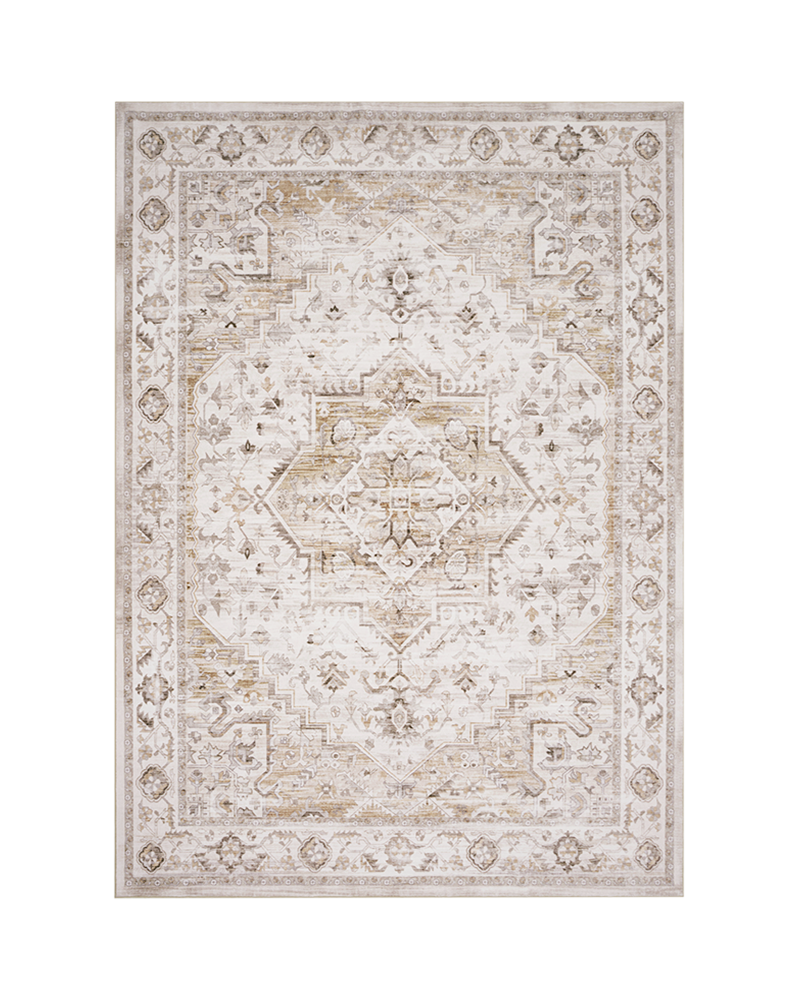 MontVoo soft vintage rug with durable, non-slip backing for bedroom safety.