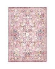 MontVoo vintage area rug, soft, washable and non-slip, perfect for living room and bedroom.