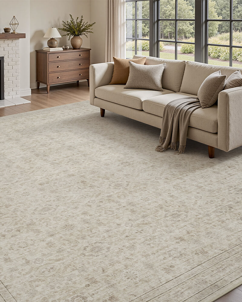 MontVoo Vintage rug, soft dense fibers, easy-care, family-friendly