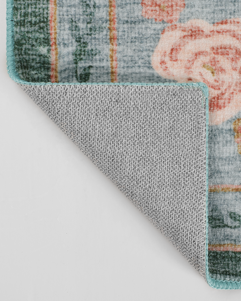 MontVoo vintage area rug, soft, warm and washable, perfect for dining and living rooms.