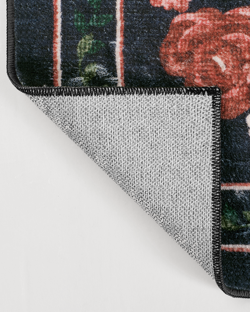 MontVoo vintage area rug, soft and warm, perfect for dining room and office comfort.