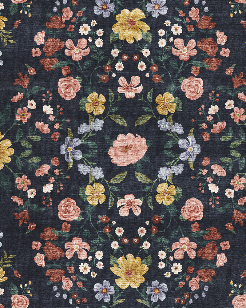 MontVoo vintage area rug, durable and soft, suitable for living room and office.